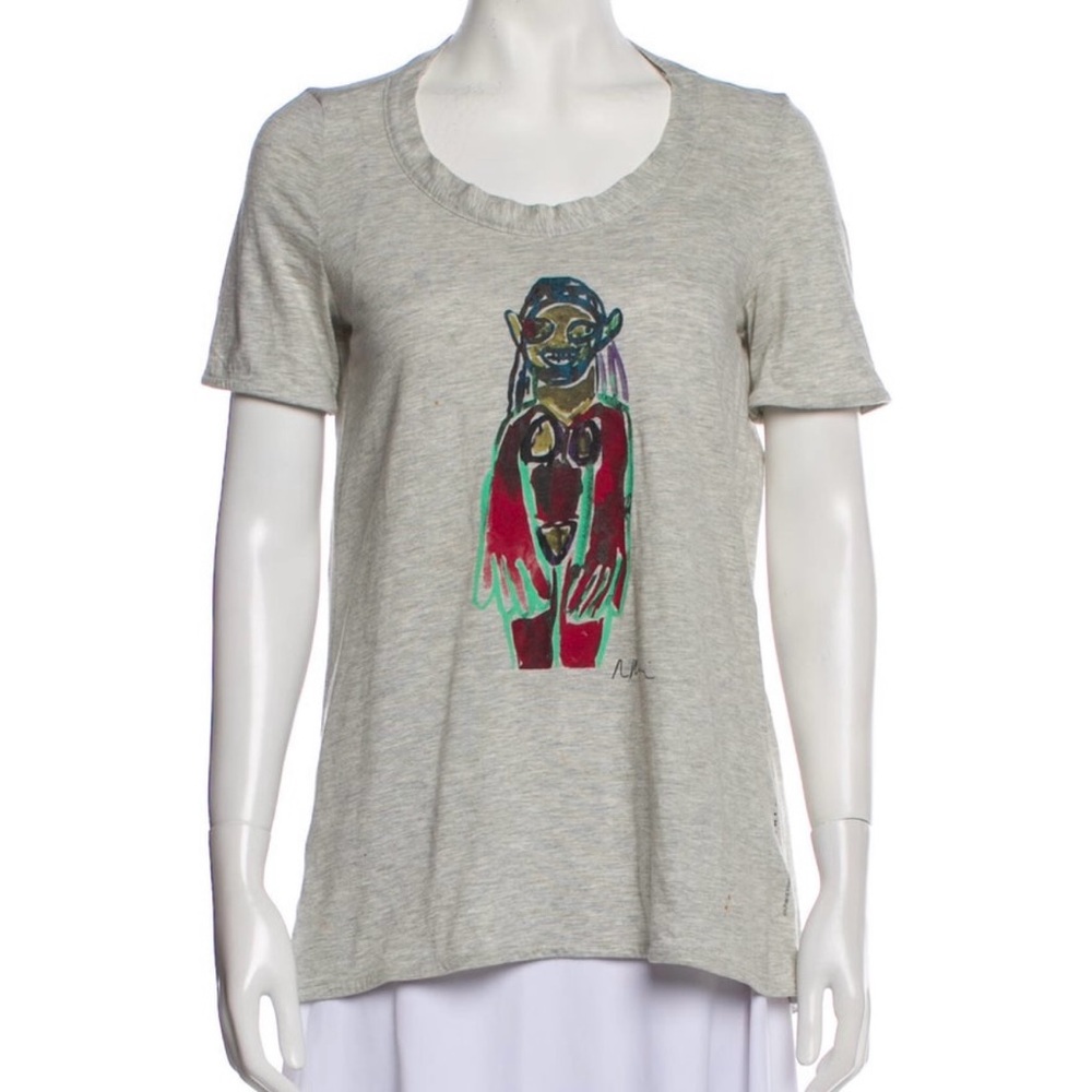 Marni x Richard Prince Rare Vintage Graphic Cotton T-Shirt Summer 2007 Size 42